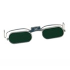 Clip-On Flip-Up Half Eye Glasses, Green Shade #4