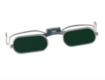 Clip-On Flip-Up Half Eye Glasses, Green Shade #4 (A10213-04)