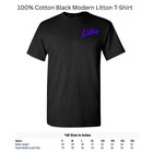 Medium Modern Litton Logo T-Shirt, Black
