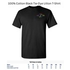 Large Tie-Dye Classic Litton Logo T-Shirt, Black