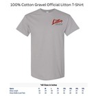 XXL Official Litton Logo T-Shirt, Gravel
