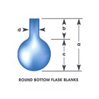 Round Bottom Flask with Rim