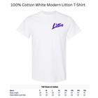 Large Modern Litton Logo T-Shirt, White