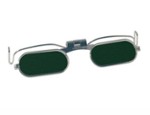 Clip-On Flip-Up Half Eye Glasses, Green Shade #6 (A10213-06)