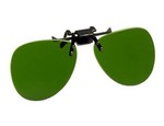 Plastic Clip-On Flip-Up Green Glasses #3 (A10222-03)