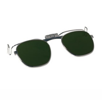 Clip-On Flip-Up Full Eye Glasses, Green Shade #8 (A10212-08)