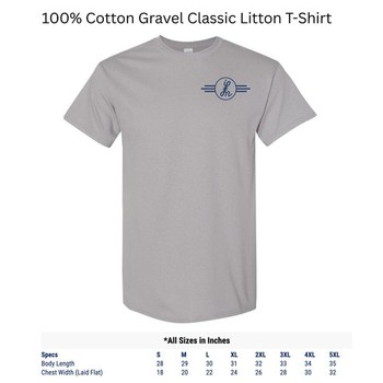 X-Large Classic Litton Logo T-Shirt, Gravel (GCXLT)