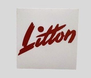 2.5" Square Modern Litton Logo Vinyl Sticker (S2)